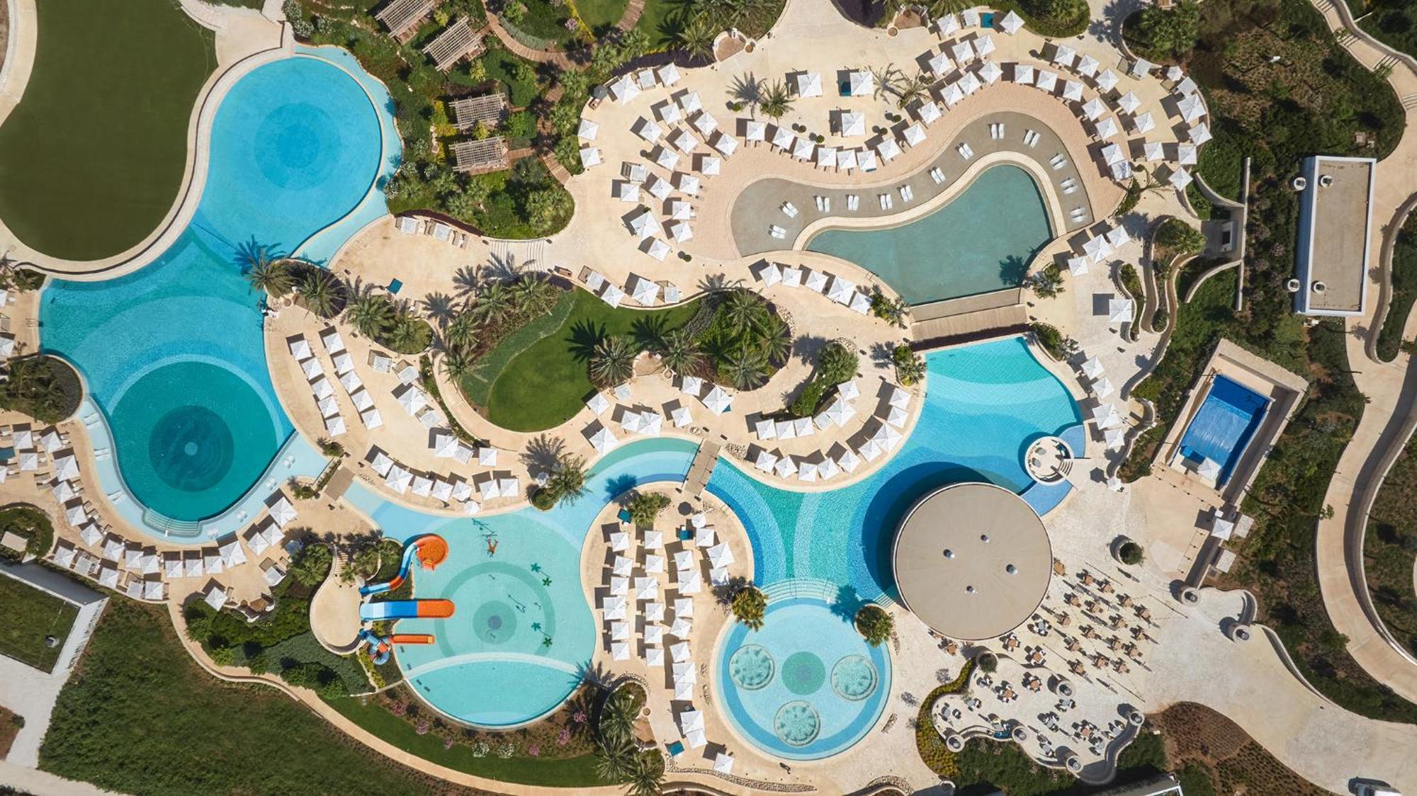 City Of Dreams Mediterranean - Integrated Resort, Casino & Entertainment 利马索尔 外观 照片 Aerial view of the resort